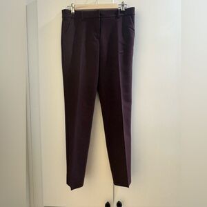 Express Columnist Ankle Stretch Pants in Plum